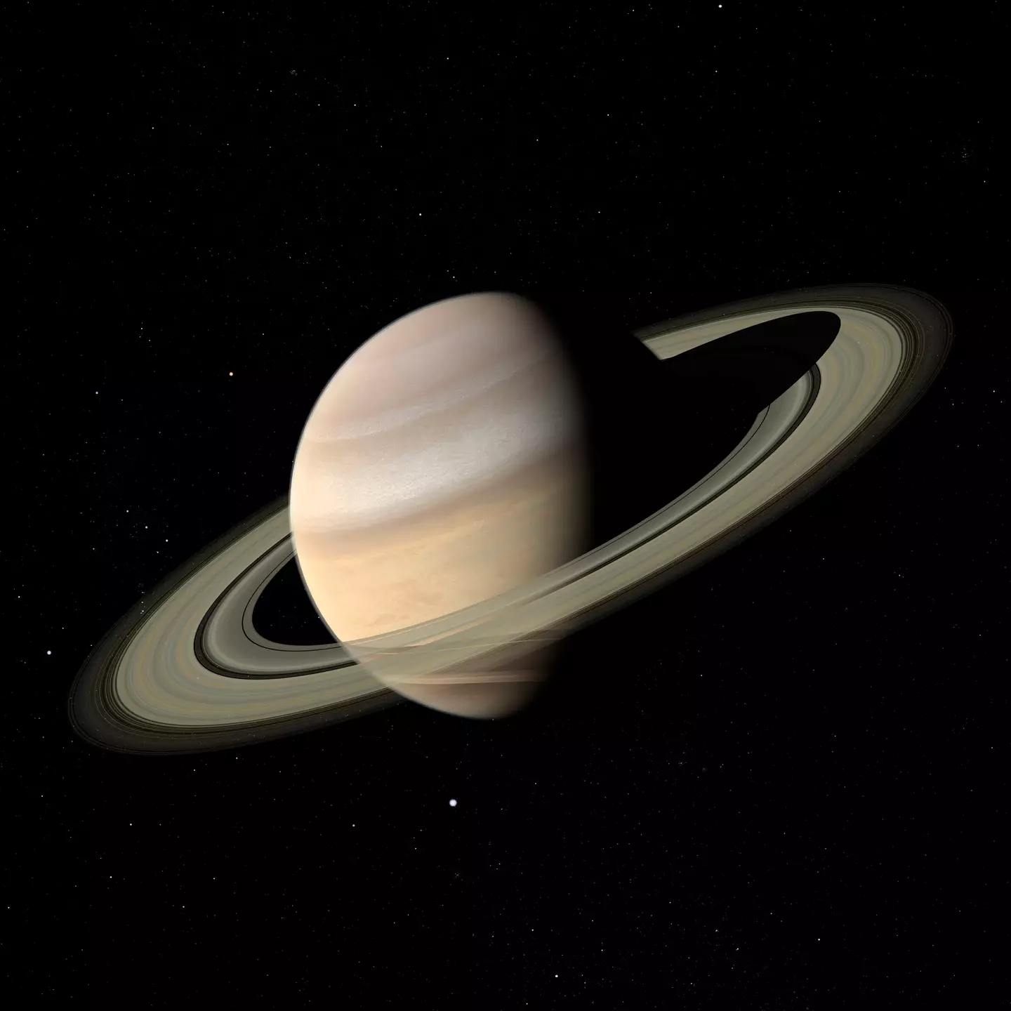 Rana's footage captured a faint glow on the left side of Saturn, suggesting an impact. (SCIEPRO/Getty)