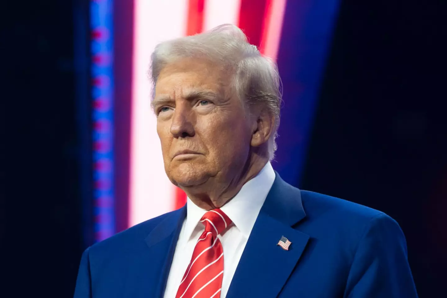 Donald Trump has reportedly met with the CEO of TikTok (Rebecca Noble/Getty Images)