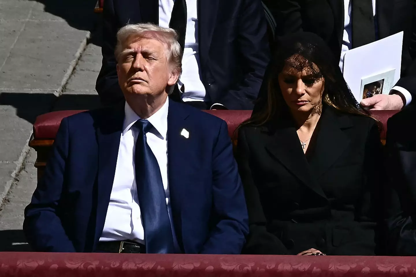 Trump shared images of himself as the pope just days after attending Pope Francis' funeral, sparking outrage (Filippo Monteforte/AFP via Getty Images)