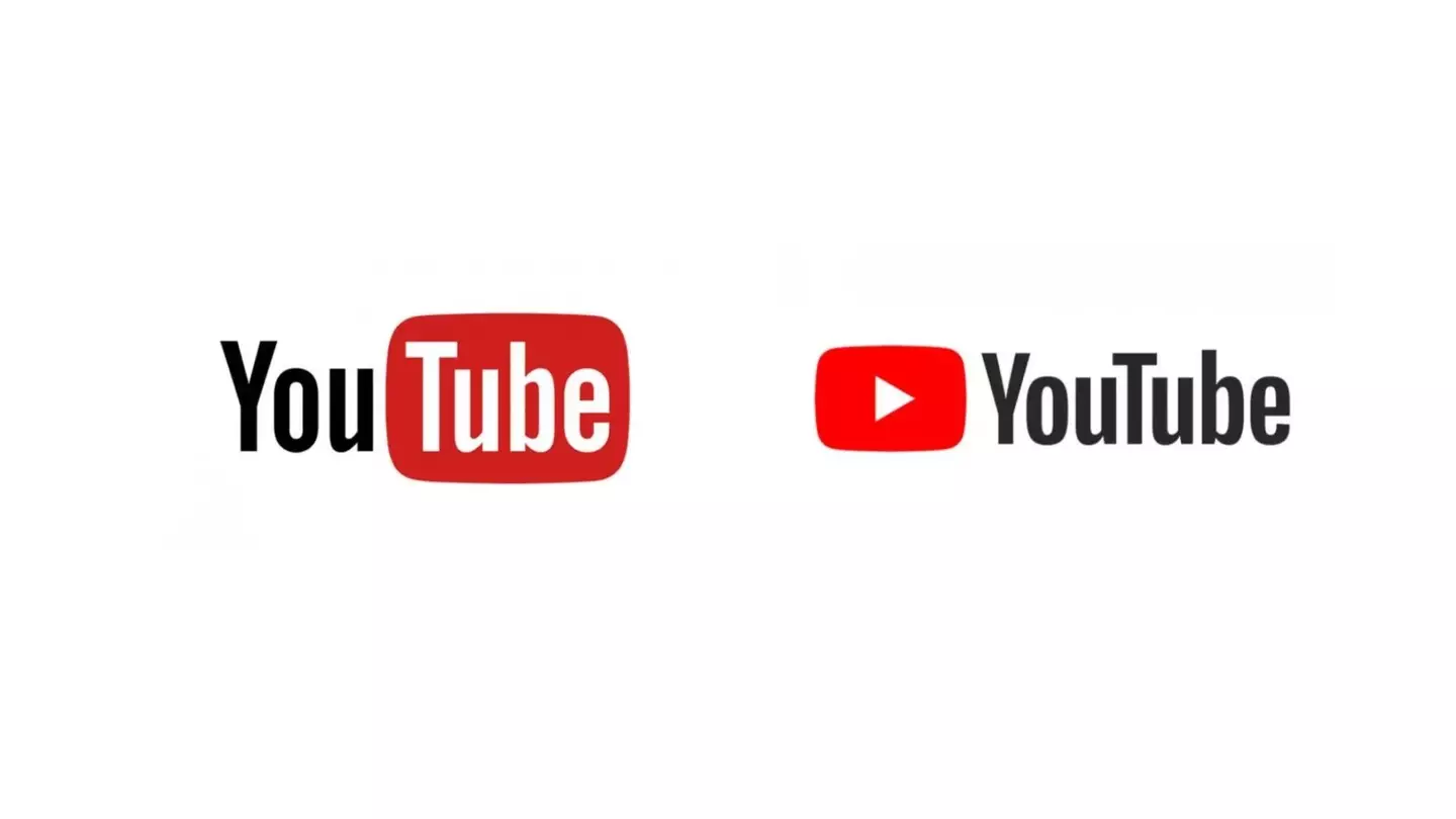 YouTube logos in 2015 and 2017 (YouTube)