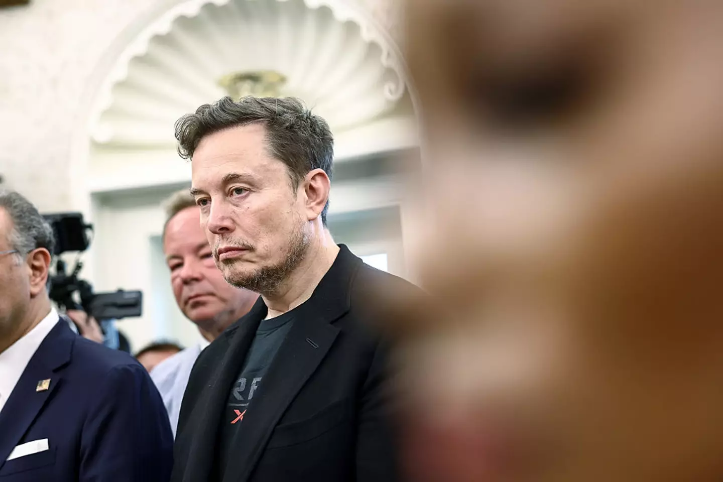 Musk argued it was 'like talking to a computer' when asked about DOGE's savings (Jim Lo Scalzo/EPA/Bloomberg via Getty Images)