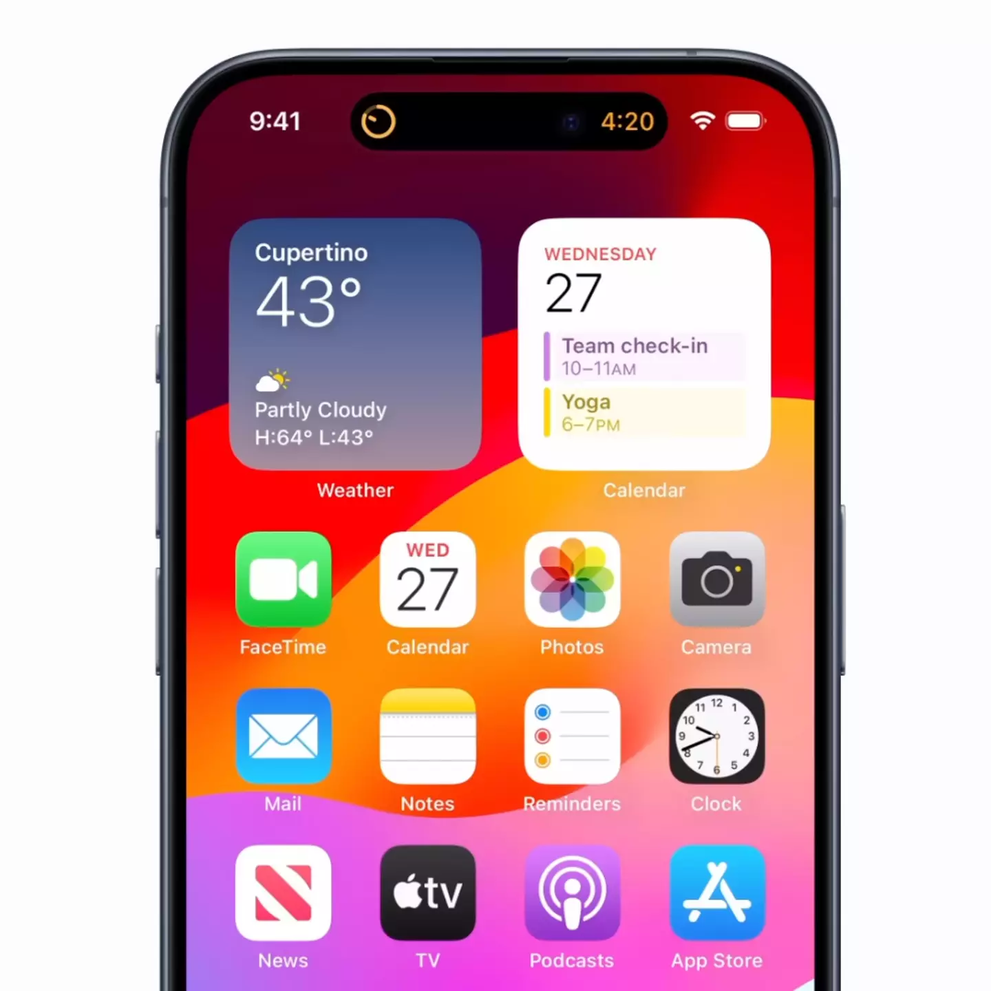 The feature integrates with other apps (Apple)