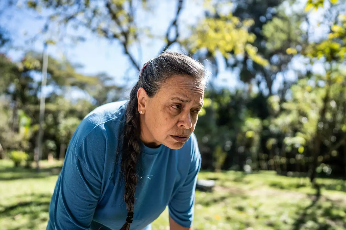 Your body and brain would struggle to function if oxygen levels dropped, causing you to collapse (Getty Stock)