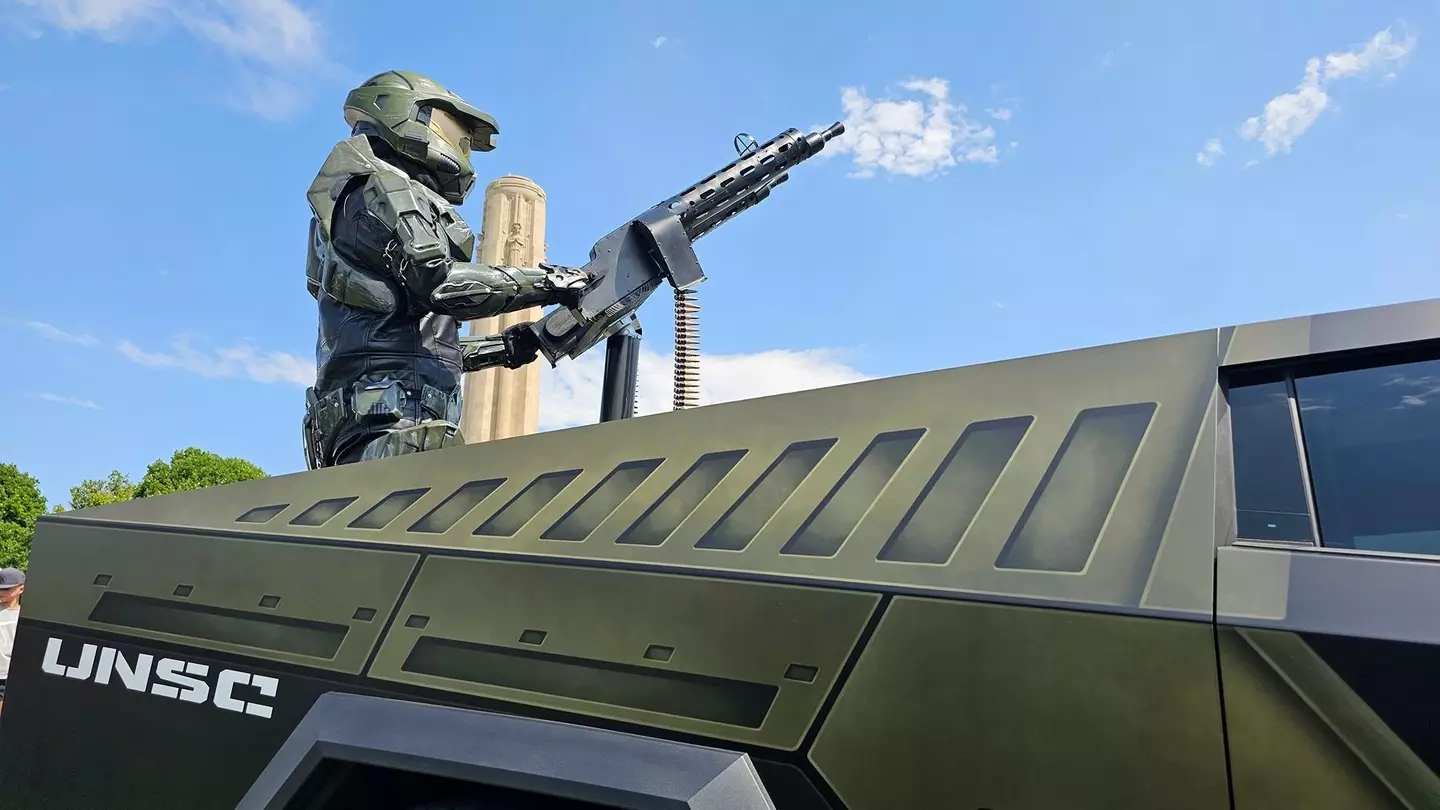 The Tesla enthusiast showed off his creative handiwork (Cybertruck Owners Club/TeslaKen)