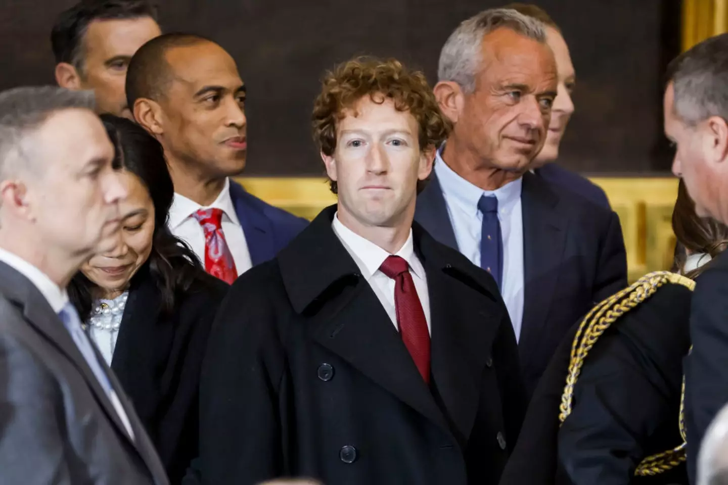 Plaintiffs also claim that Zuckerberg preemptively sold his Meta stock, anticipating a loss due to the scandal (Shawn Thew-Pool/Getty Images)