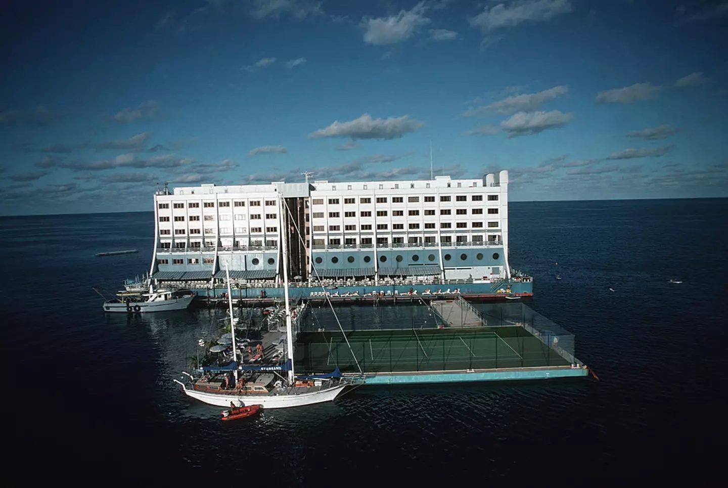 The world's first floating hotel has a colorful history (Peter Charlesworth / Contributor / Getty)