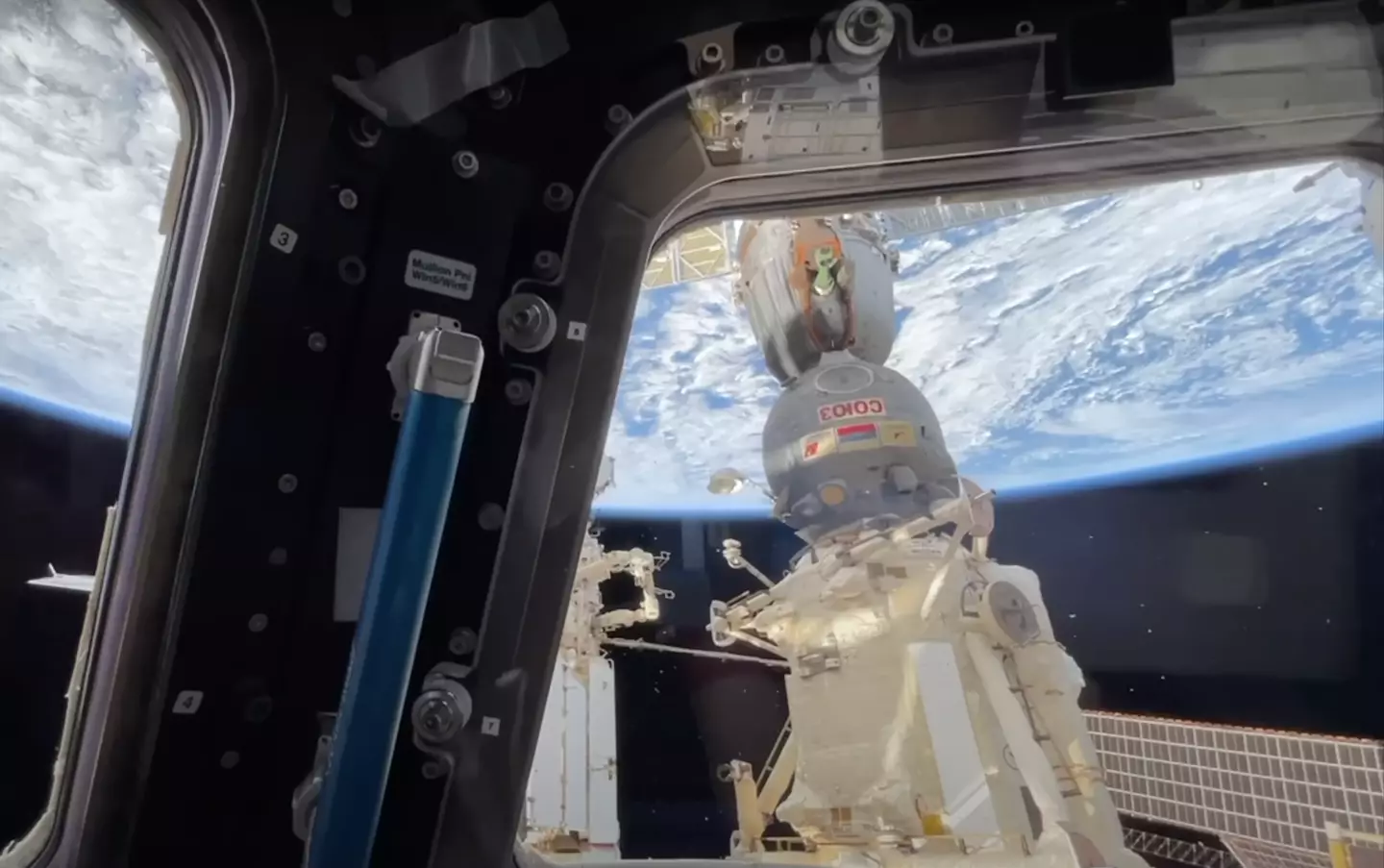The Cupola module has a spectacular view of Earth (YouTube/@EuropeanSpaceAgency)