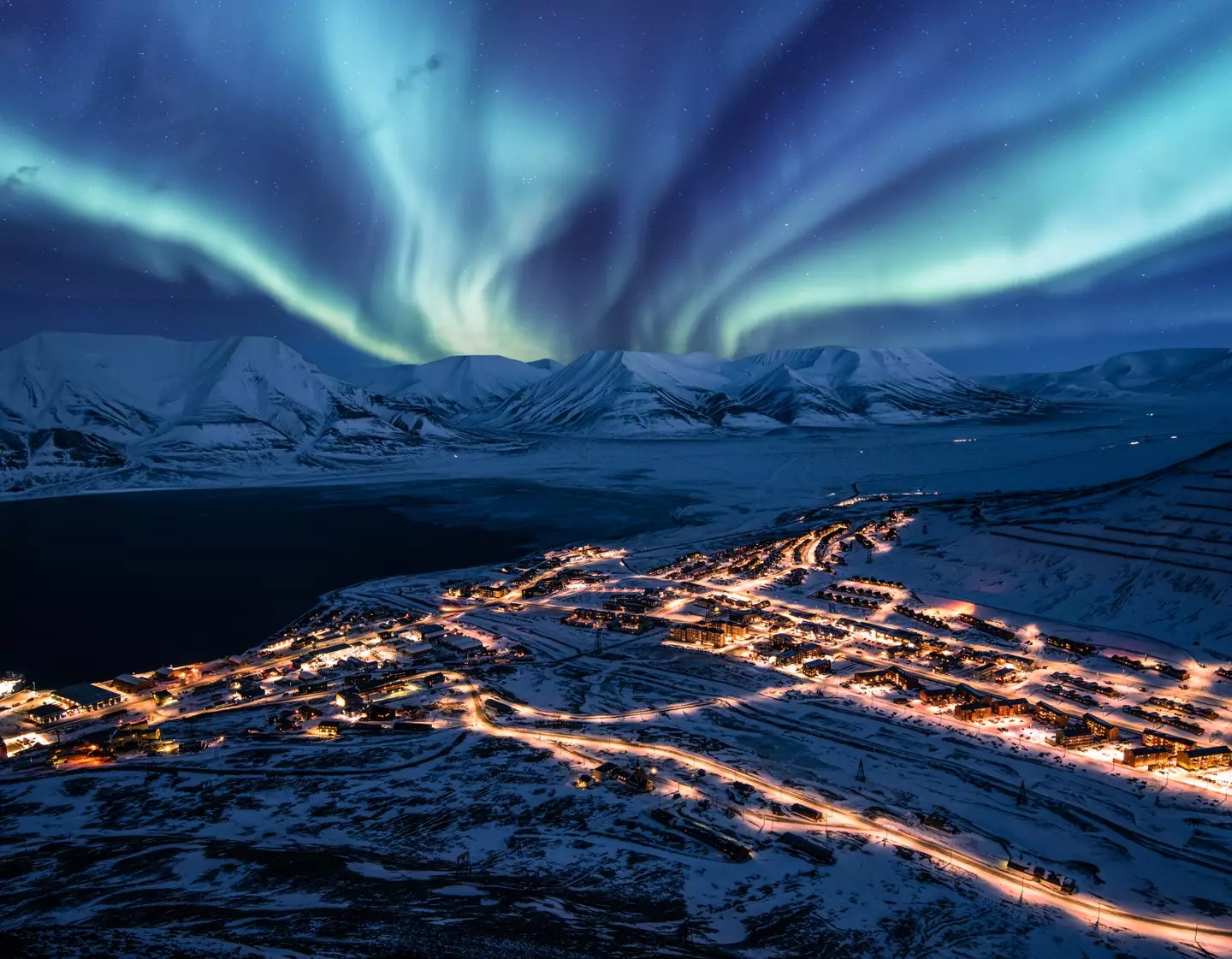 Solar storms can cause auroras in the sky.