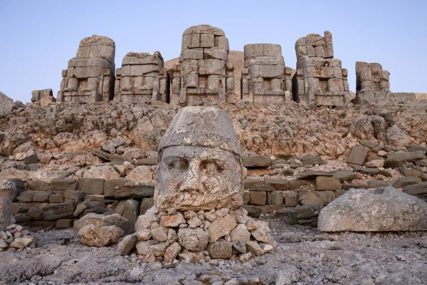 LaCroix believes a volanic eruption from Mount Nemrut caused water levels to dramatically rise, plunging the city underwater (Orhan Pehlul/Anadolu via Getty Images)