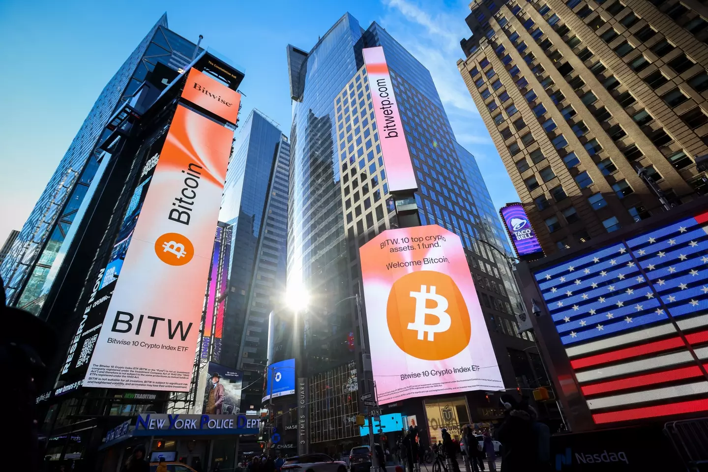The site handed out Bitcoin now worth a whopping $450,000 (Michael Nagle/Bloomberg via Getty Images)