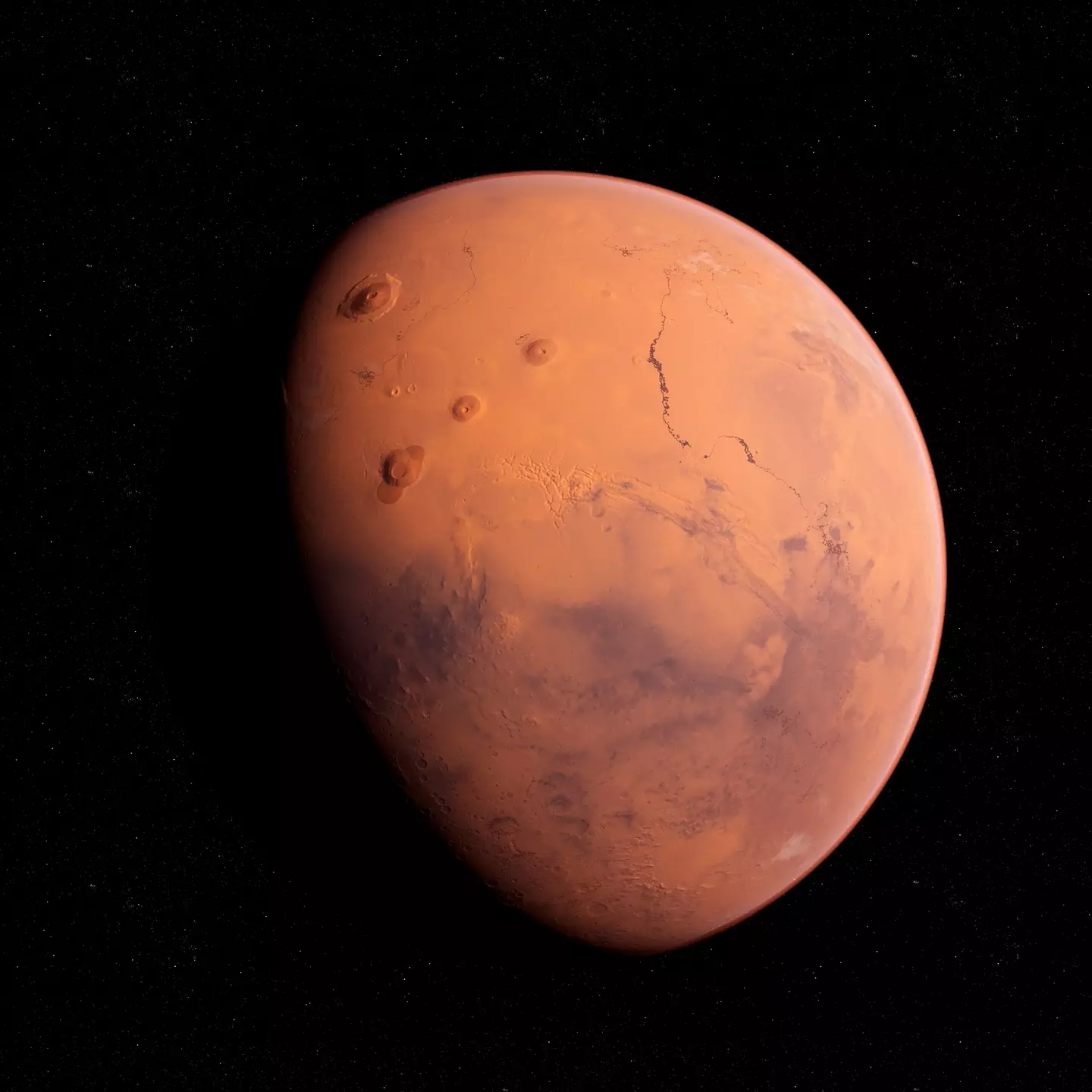 Scientists hope the craters could be a way to colonize the Red Planet (SCIEPRO/Getty)