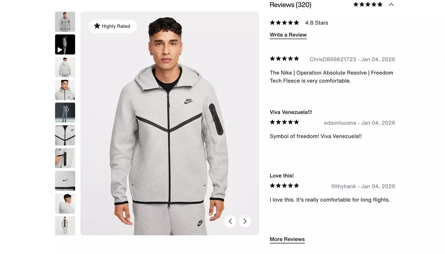 You can also dress like President Maduro (Nike)