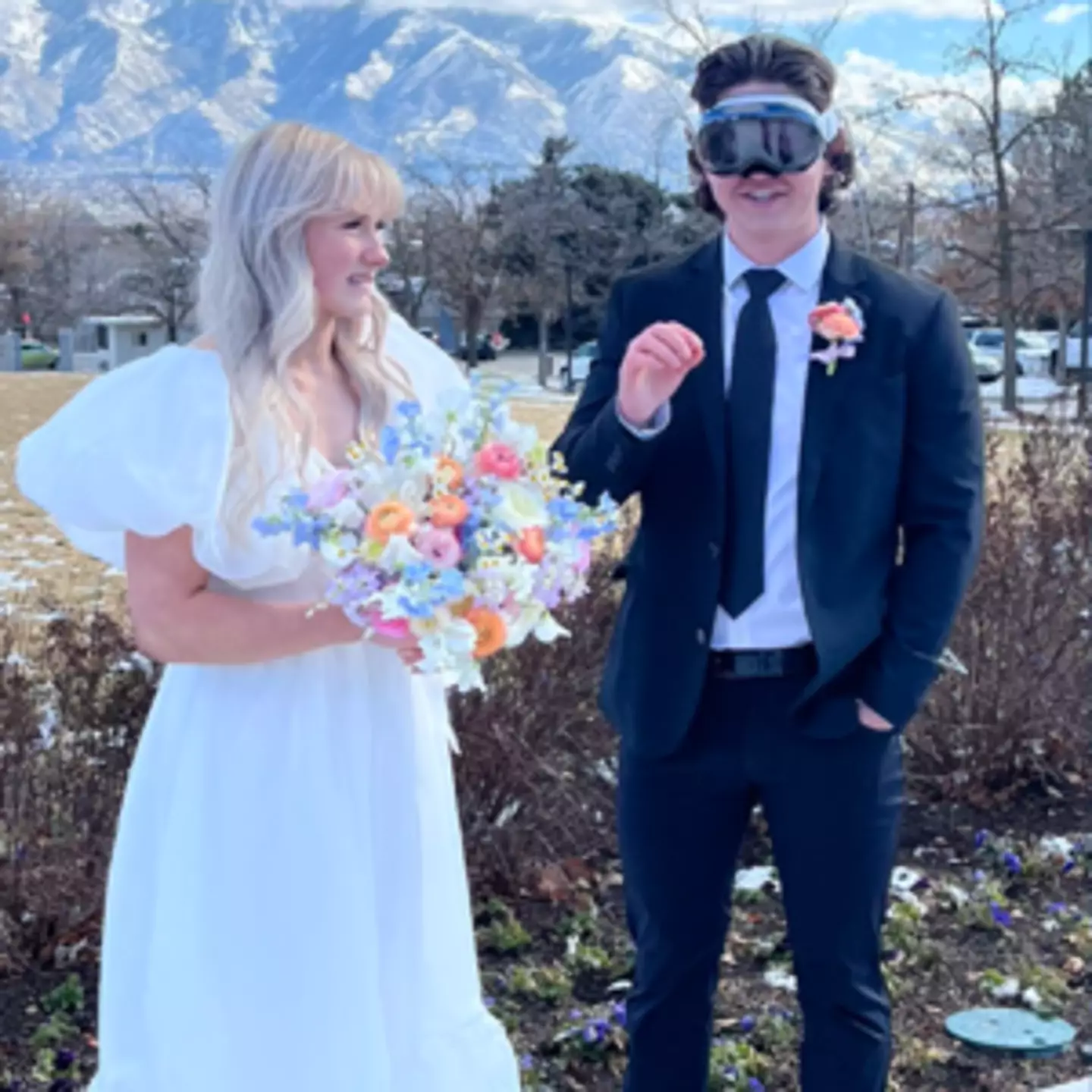 Software engineer wears Apple Vision Pro during his wedding and his wife doesn’t look impressed