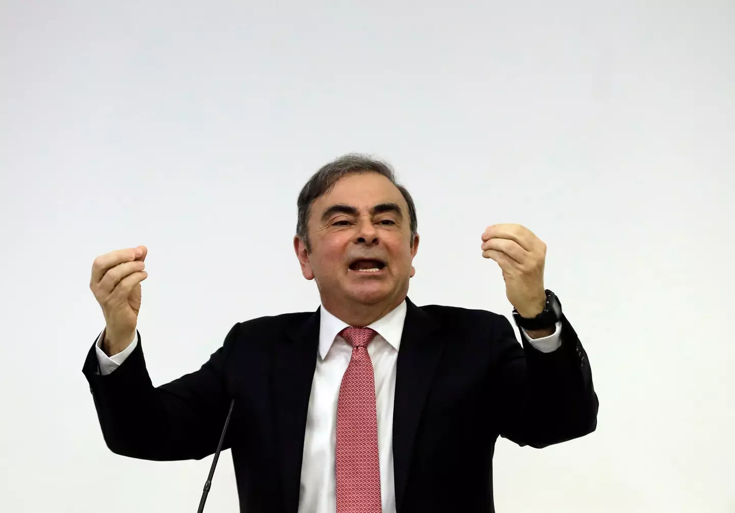 The mogul ended up fleeing Japan in a 3 ft box to dodge a gruelling life sentence behind bars (JOSEPH EID/AFP via Getty Images)