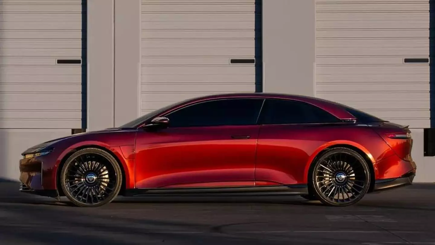 Shaq has the only two-door Lucid Air in the world (Instagram / West Coast Customs)
