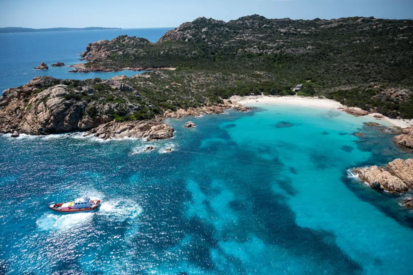 Mauro Morandi moved to the small island of Budelli just off the coast of Sardinia back in 1989 (Fabrizio Villa/Getty Images)