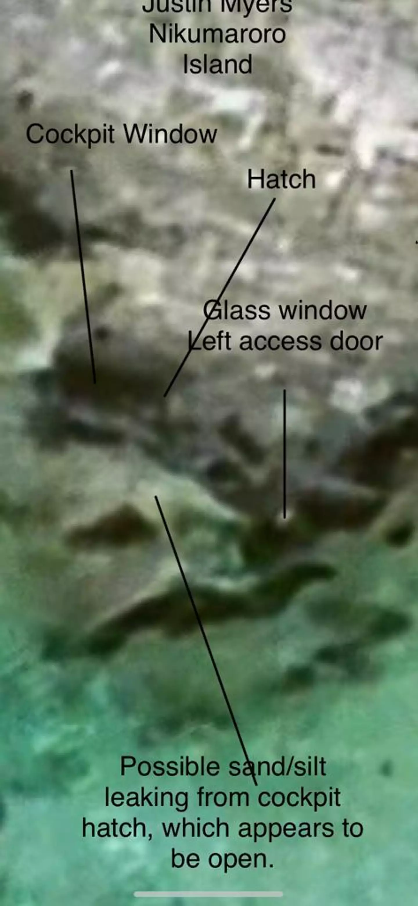 Myers also spotted debris from the airplane in the surrounding area (Justin Myers/aircrashsites)