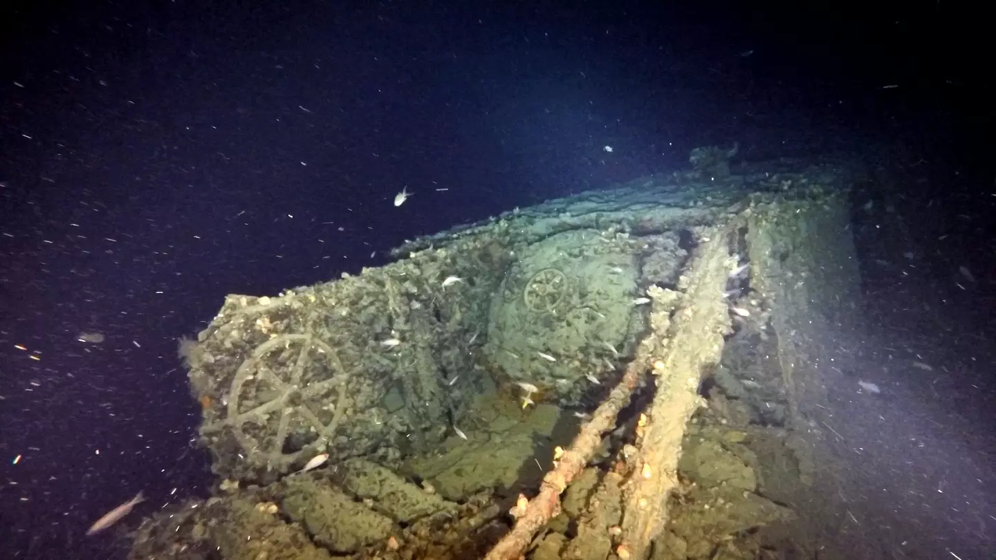 The wreckage of the submarine was found just north of a Greek island (Facebook/kostas.thoctarides)