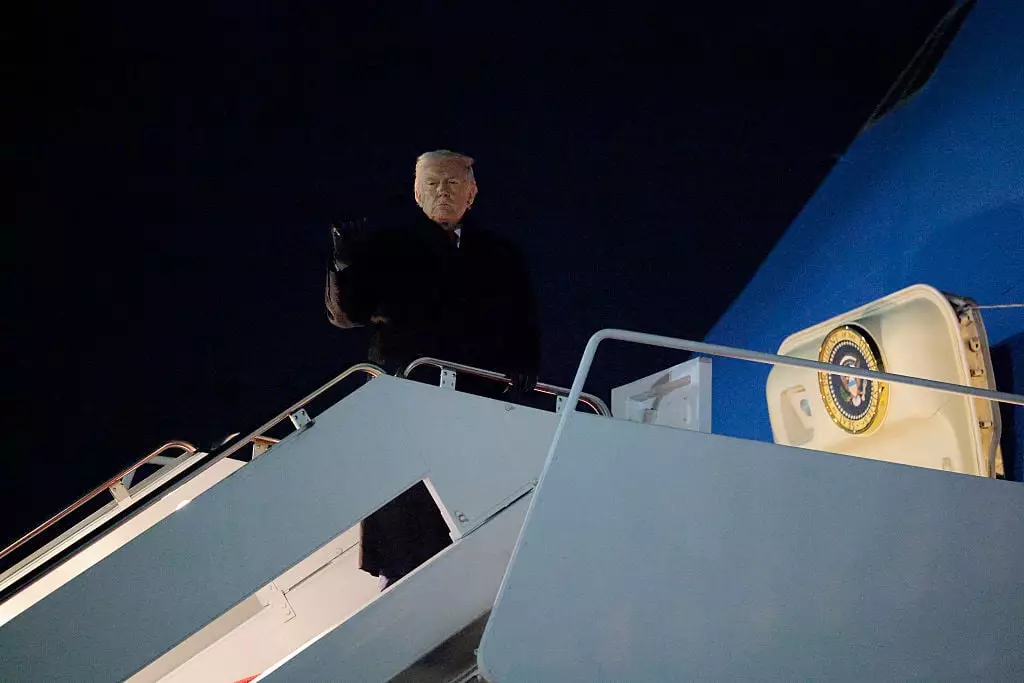 There were fears about the president's health as the plane returned to Maryland (Chip Somodevilla / Staff / Getty)