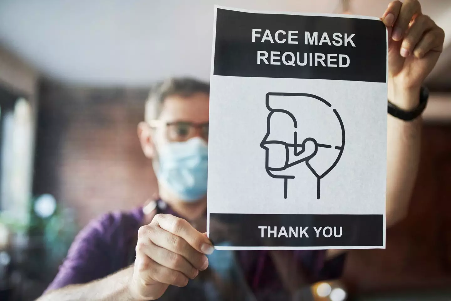 Masks will be required to enter certain facilities (Compassionate Eye Foundation/Getty Images)