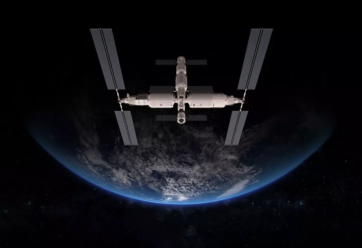 Samples of a new mysterious microbe have been collected from China's Tiangong space station. (xia yuan/Getty)