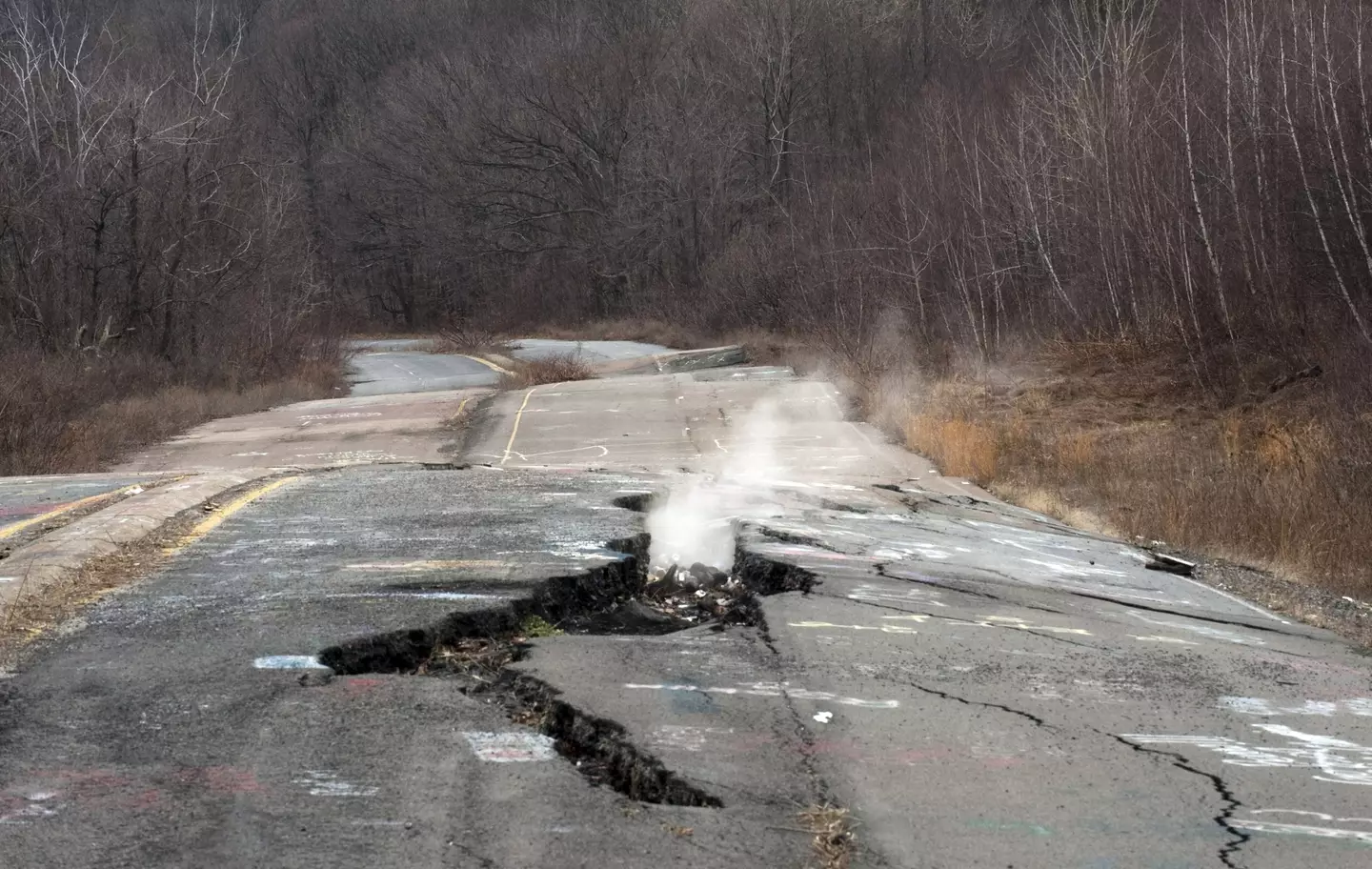 A fire has been burning underground in Centralia for decades (DON EMMERT/Staff/Getty)