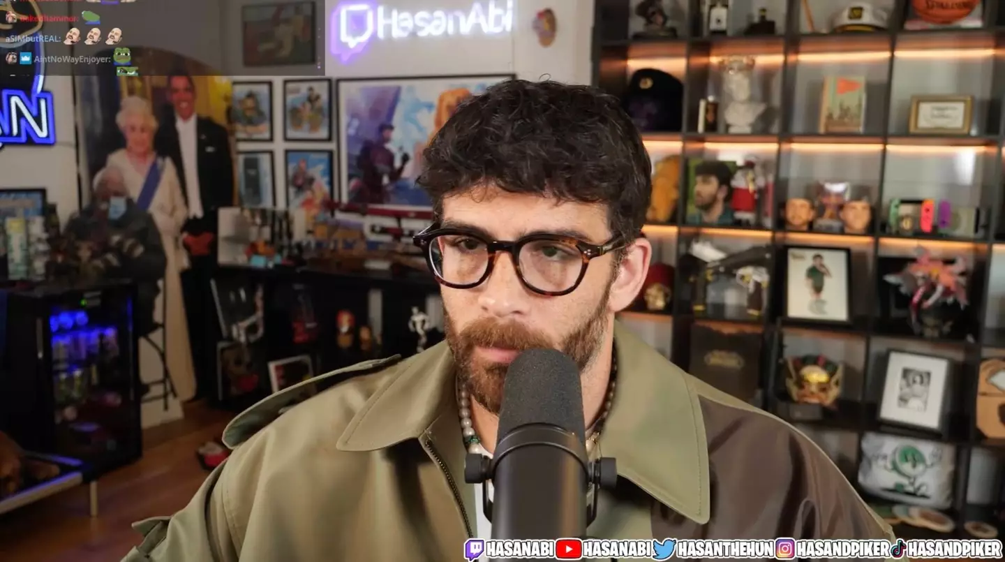 Musk and HasanAbi have been fighting on X (Twitch / HasanAbi)