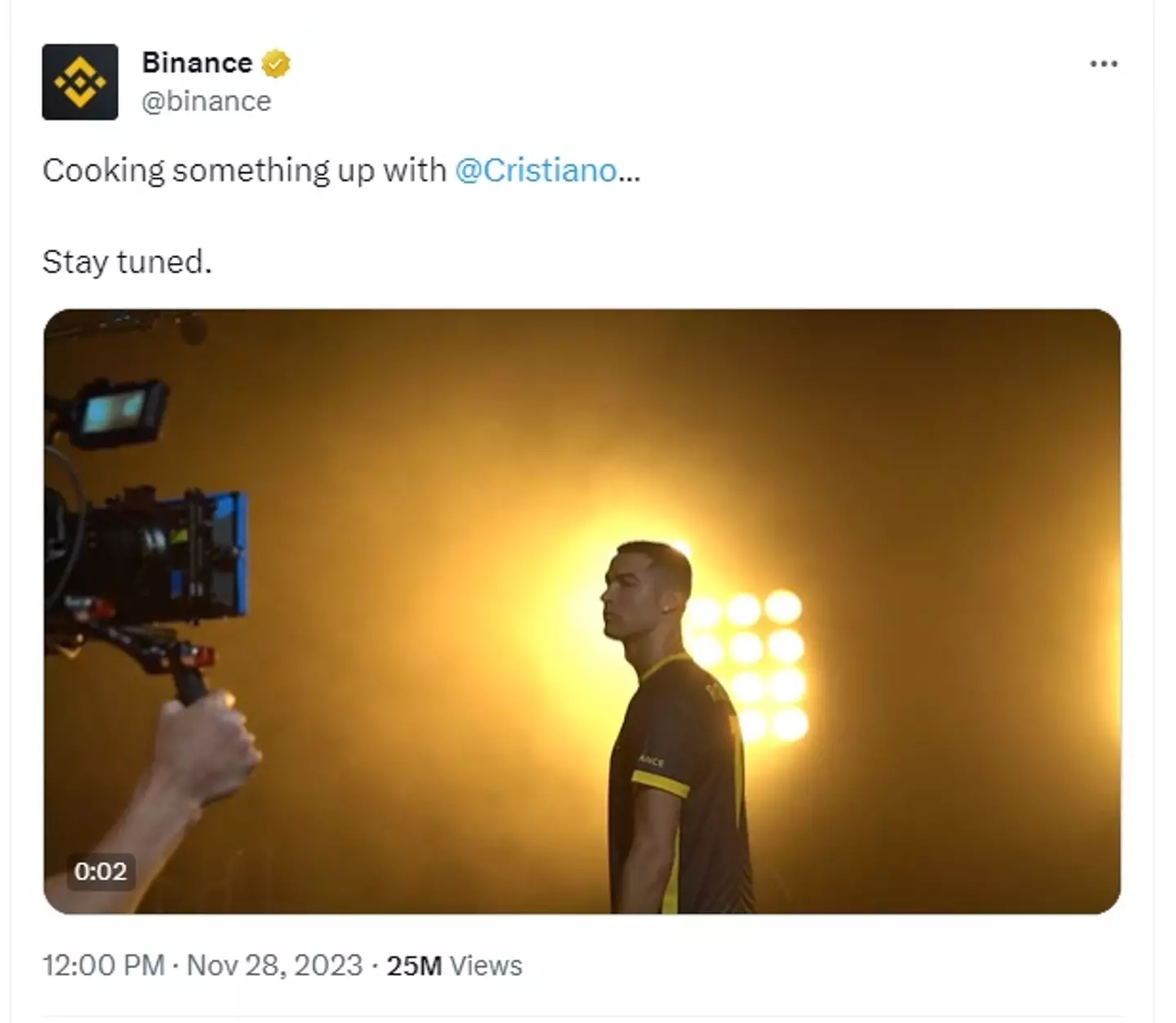 @Binance / X