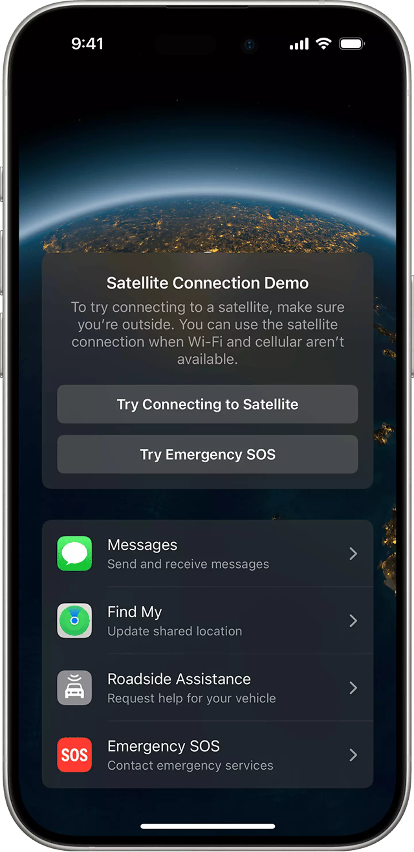 iOS 18 has a satellite messaging feature (Apple)