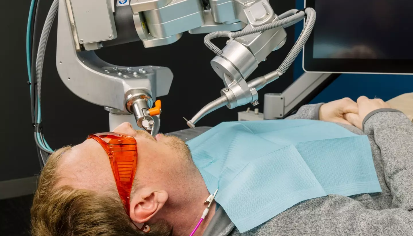 The robotic arm is able to perform restorative procedures on humans (Perceptive)