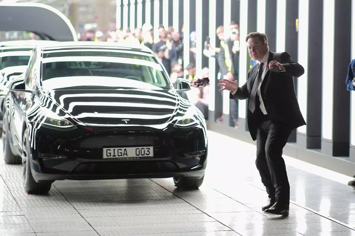 It's clear that not all Tesla owners are a fan of the company CEO (Pool / Pool / Getty)