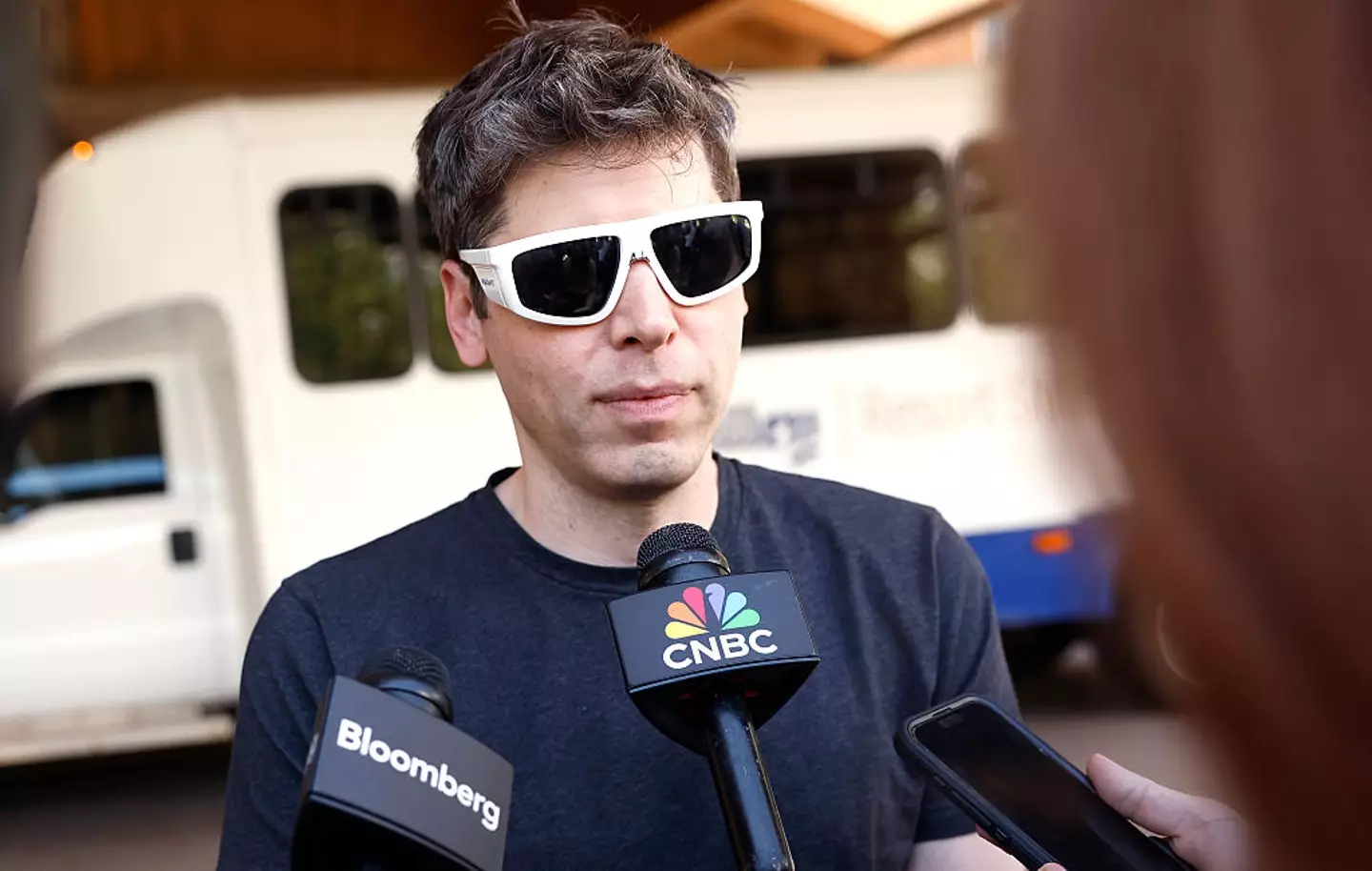 Altman has urged users to limit Agent's access to their personal data (Kevin Dietsch/Getty Images)
