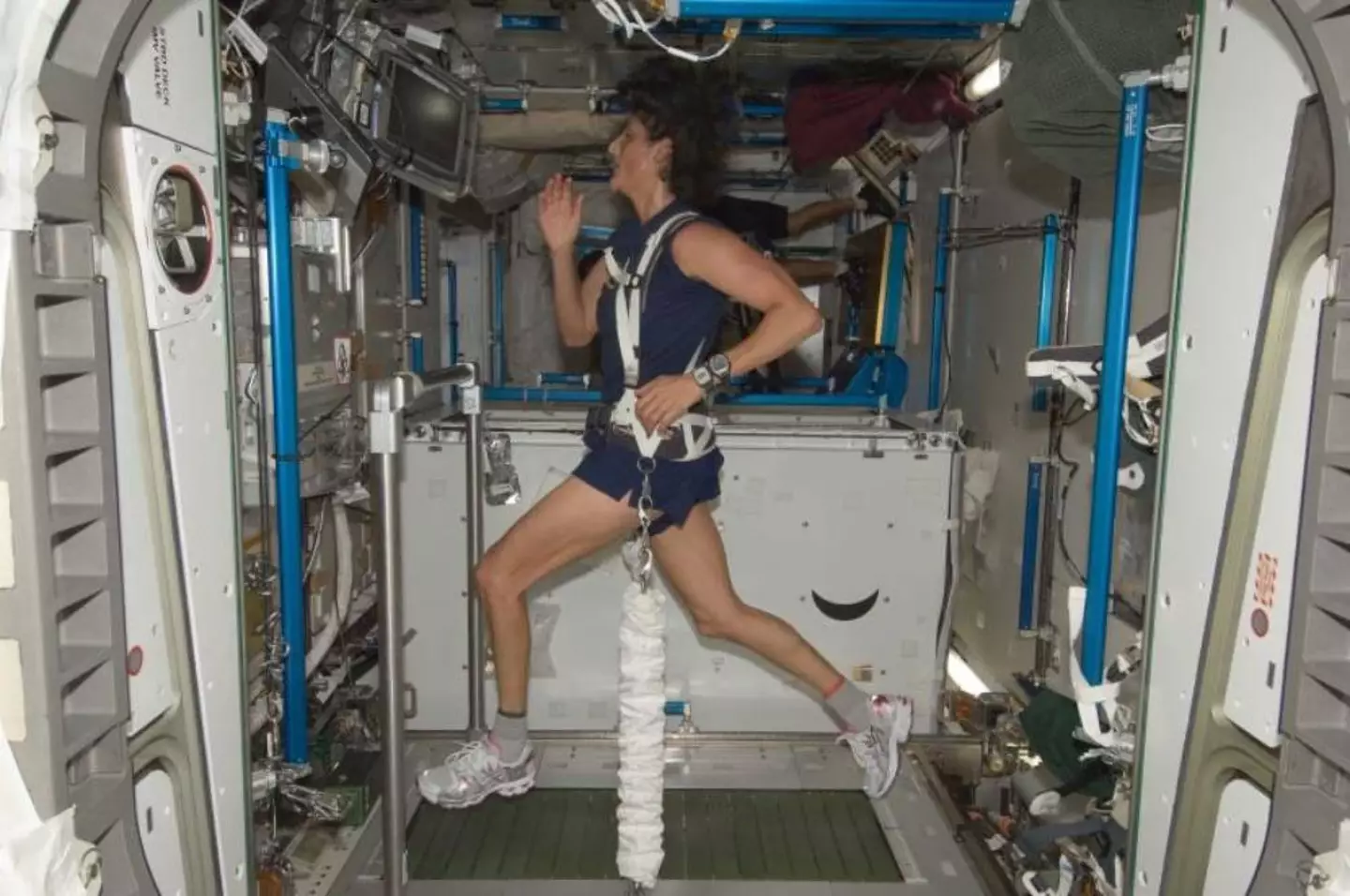 Suni Williams took part in a similar routine when on the ISS in 2012 (NASA)