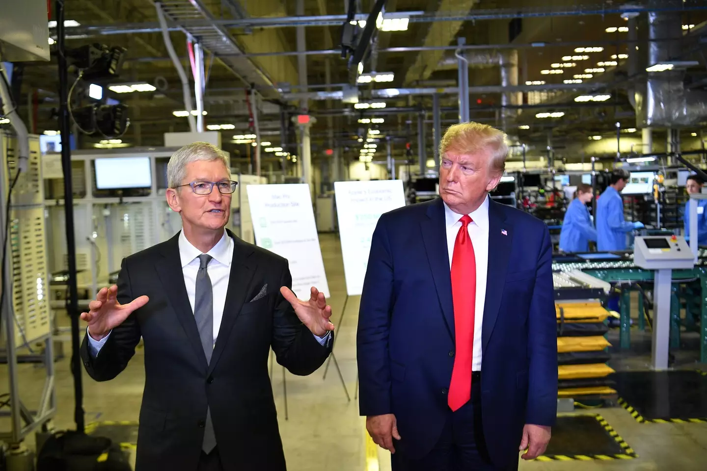 Tim Cook and Donald Trump have a lot of history with each other (MANDEL NGAN / Contributor / Getty)