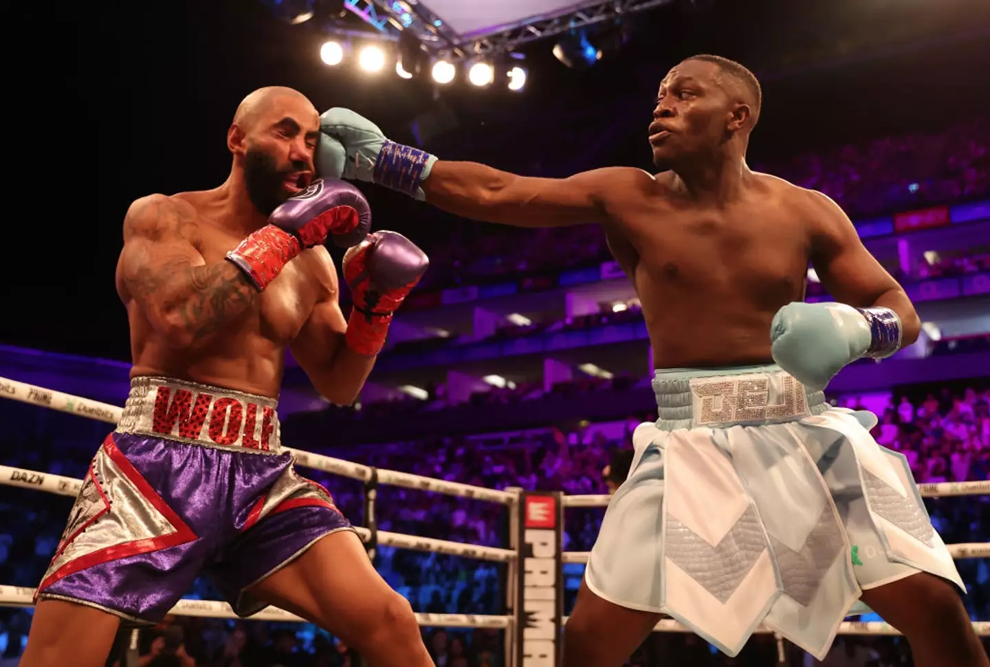 Fousey (left) has had a major strike thrown his way by Kick (Luke Walker/Getty Images)