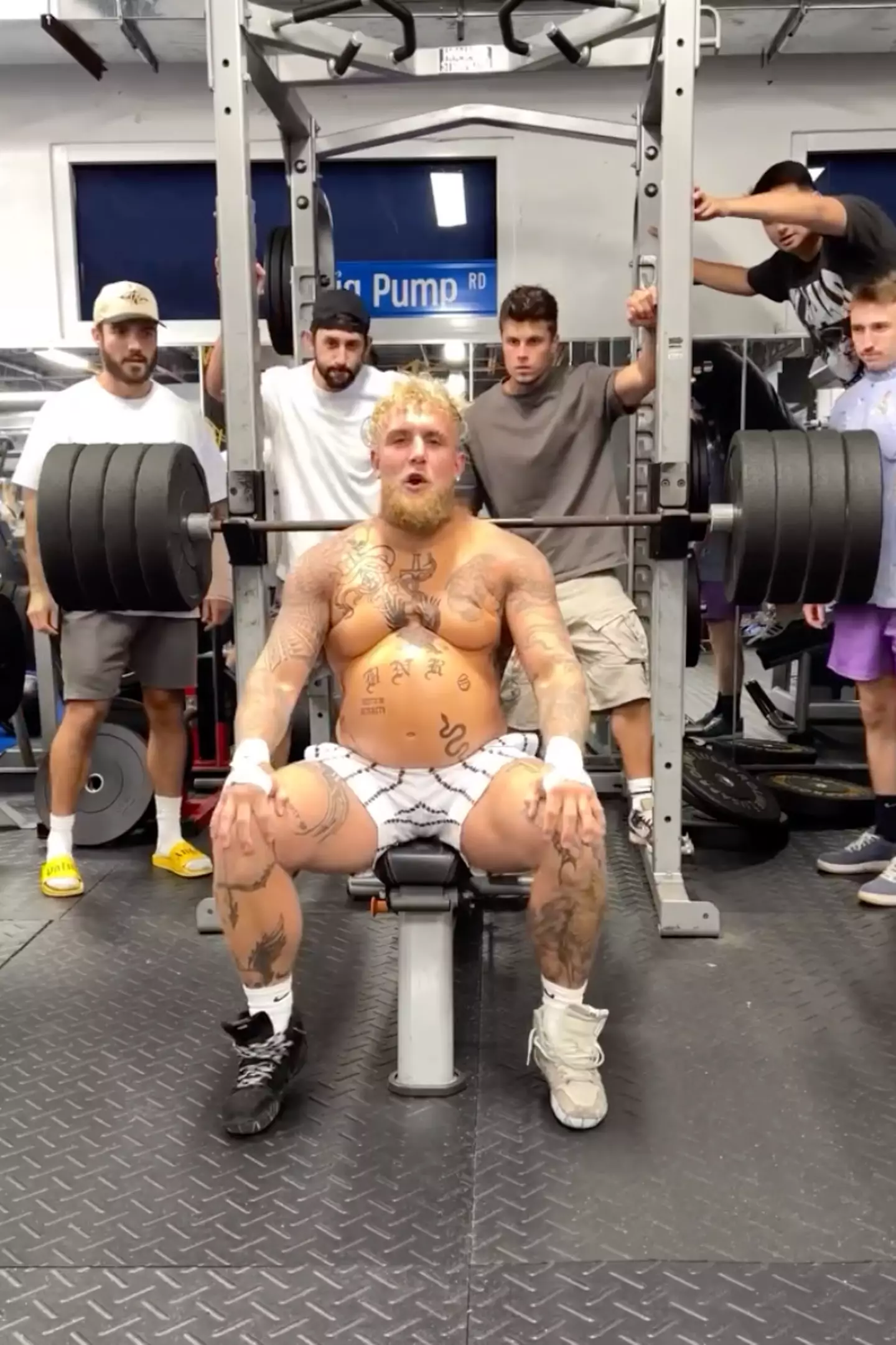 A recent Instagram training video by Jake Paul has left people confused (Instagram/@jakepaul)