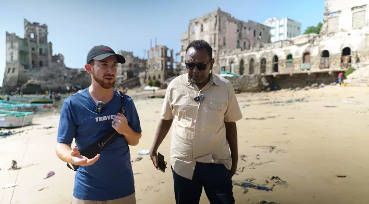 In one country, the YouTuber's guide was kidnapped (YouTube/@drewbinsky)