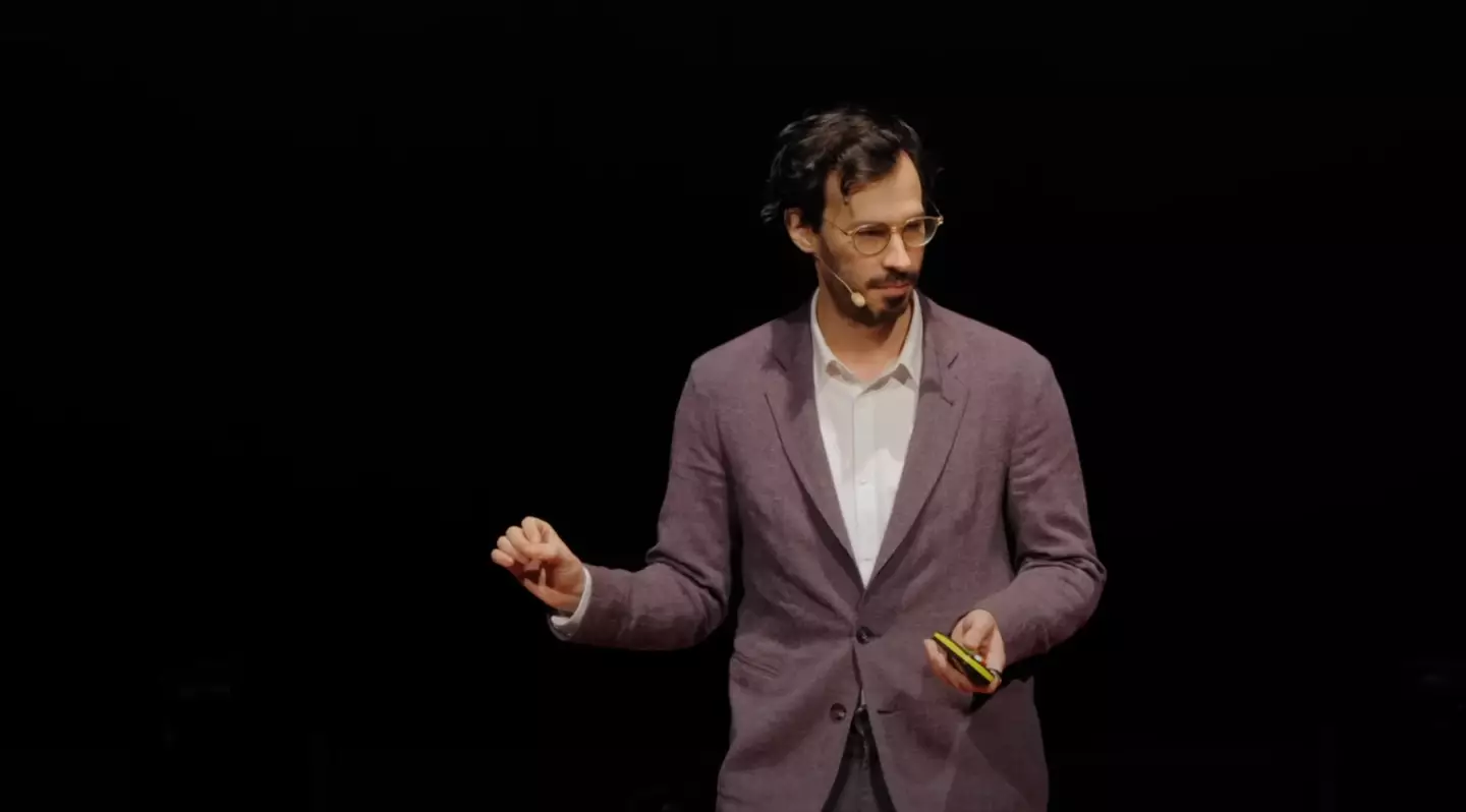 Carl Miller investigated the dark web site (YouTube/@TED)