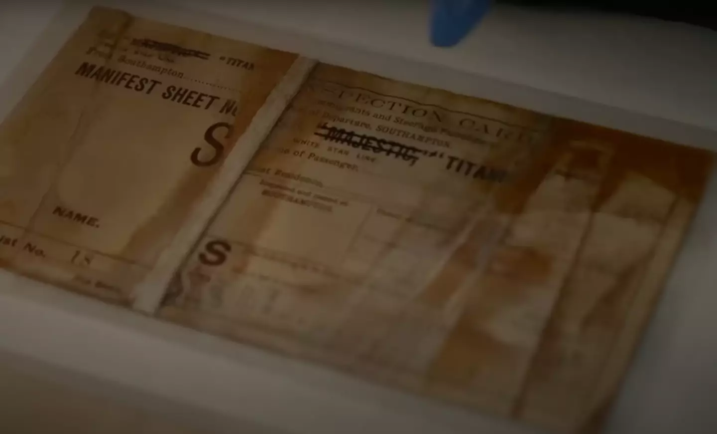 Meanwell's card was changed from the Majestic to the Titanic (YouTube/@BBCNews)