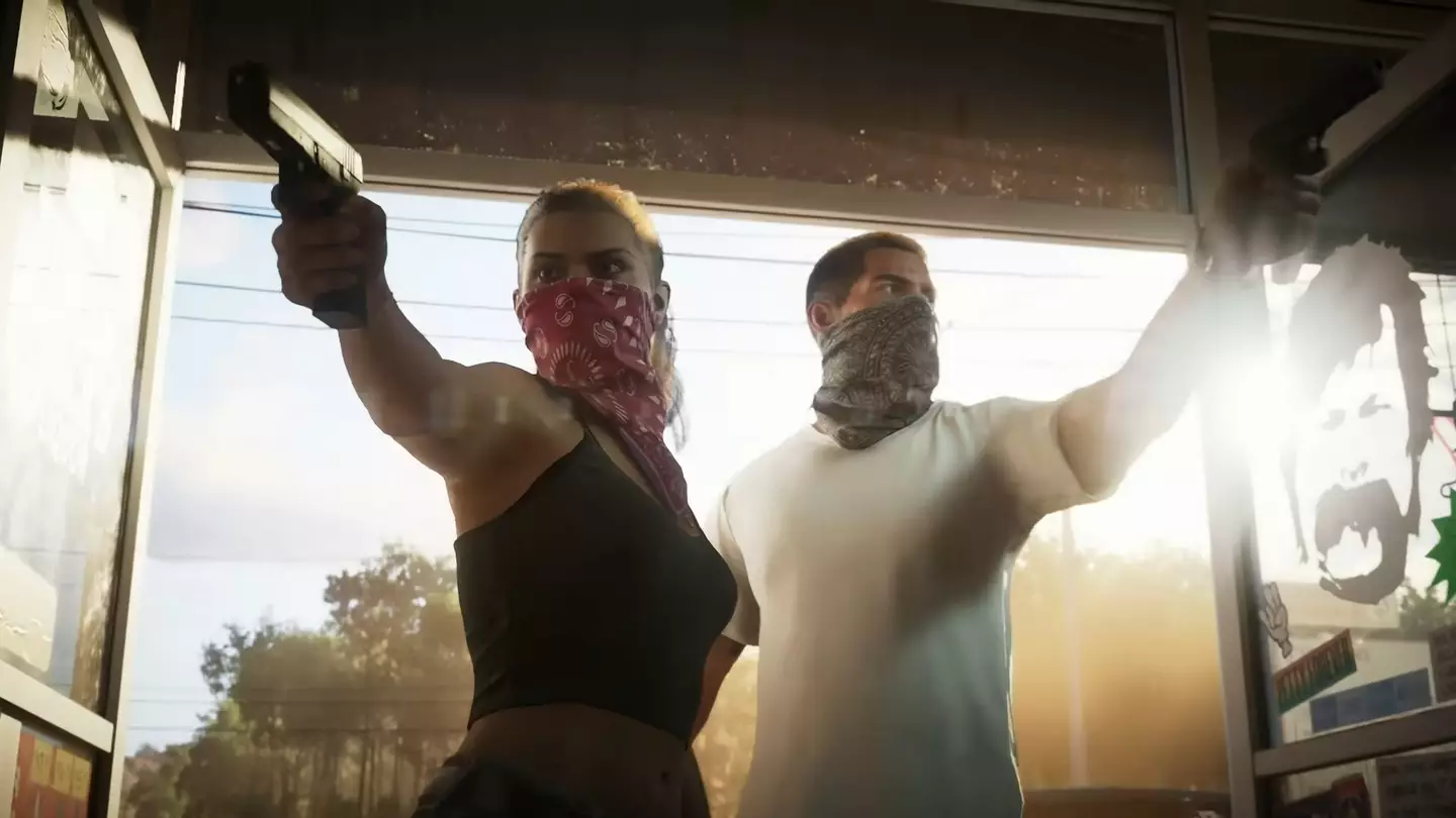 Lucia & her male accomplice in the first GTA 6 trailer (Rockstar Games)