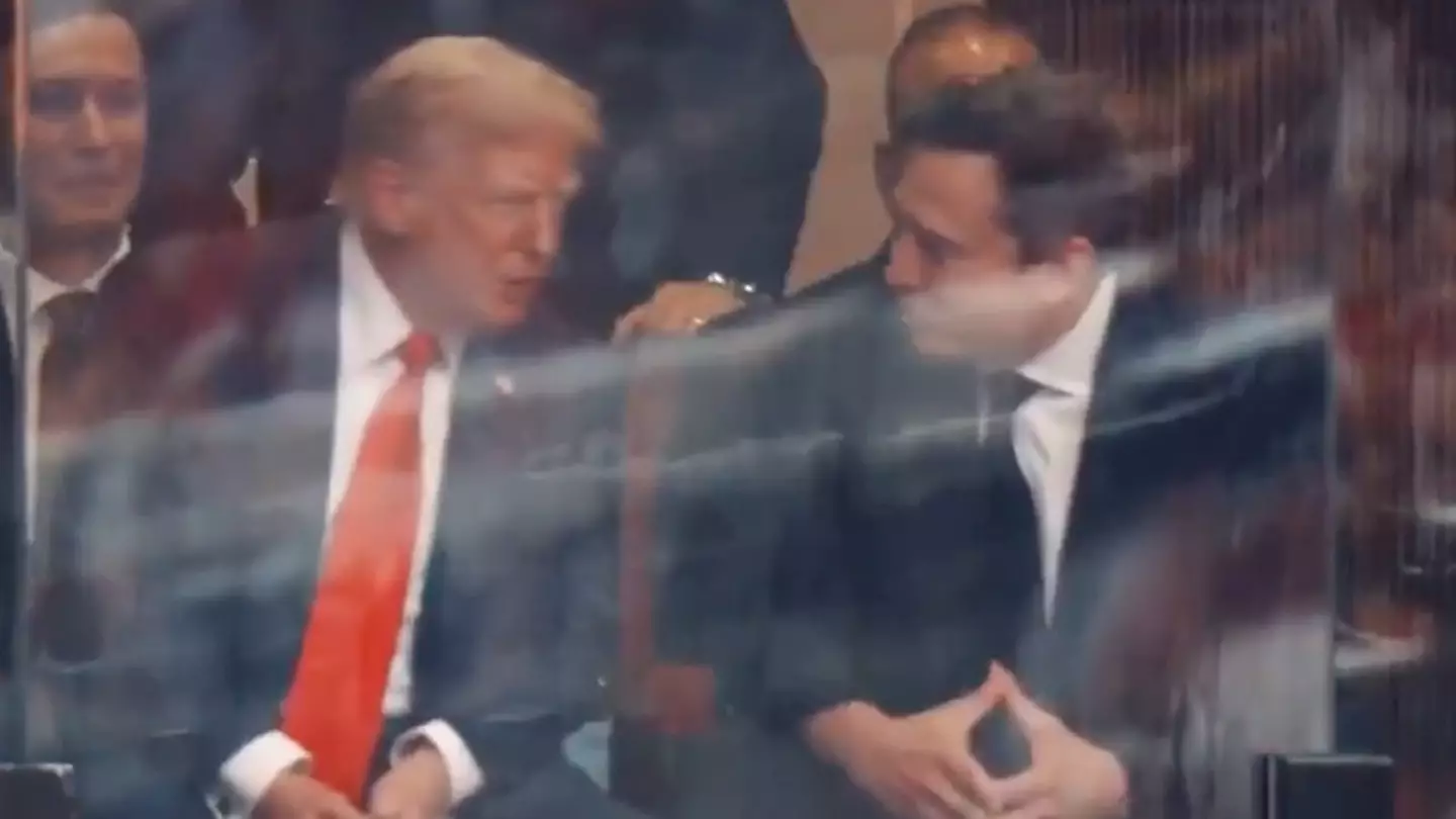 Elon Musk and President Trump were spotted in conversation (Rumble)