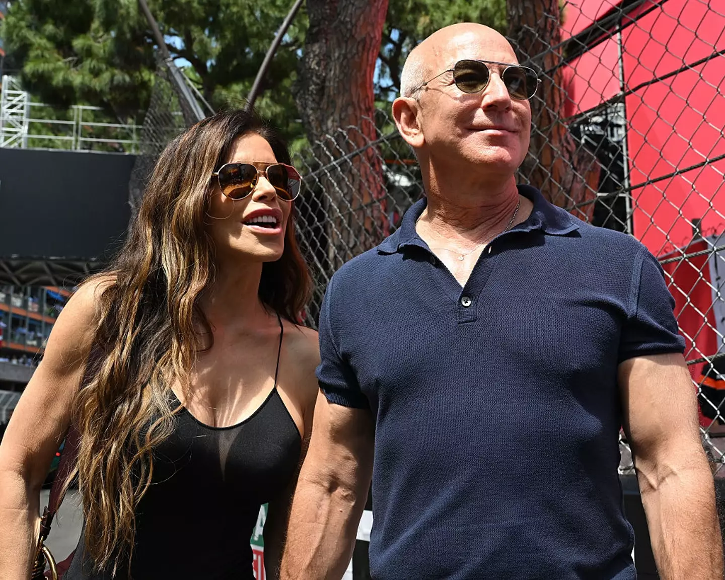 Jeff Bezos and Lauren Sanchez during the F1 Grand Prix of Monaco (Getty Images)