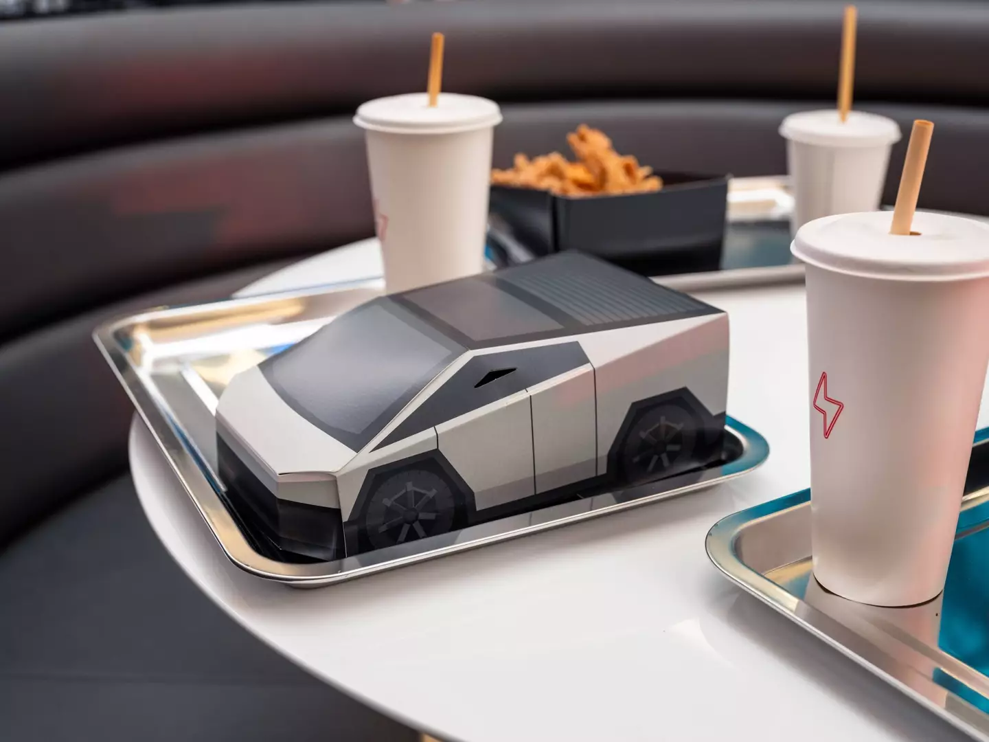 It wasn't just Tesla fans flocking to the diner's opening (Tesla)