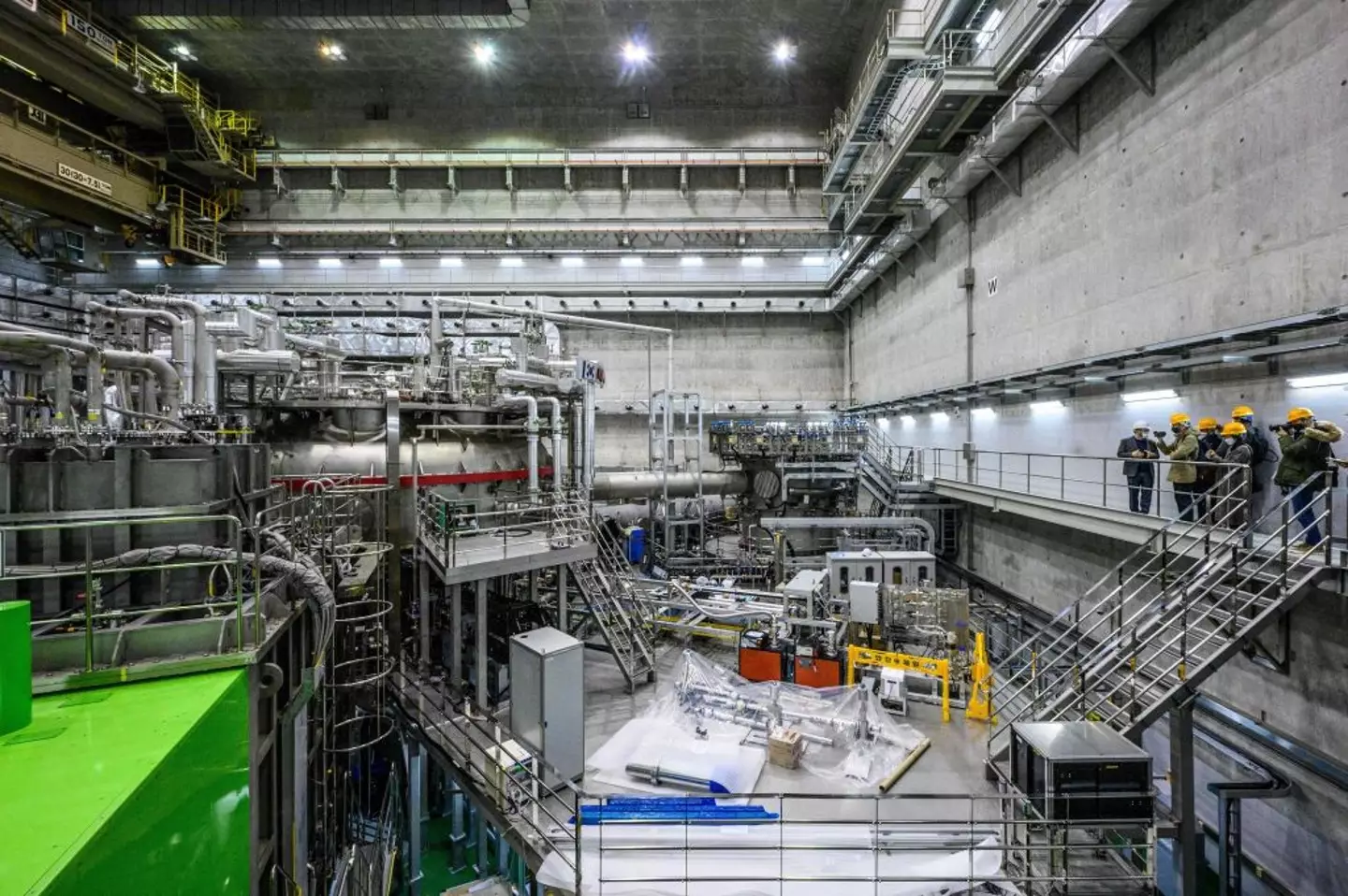 The artificial sun has set a record for reaching the highest temperature in 20 seconds (ANTHONY WALLACE/AFP via Getty Images)