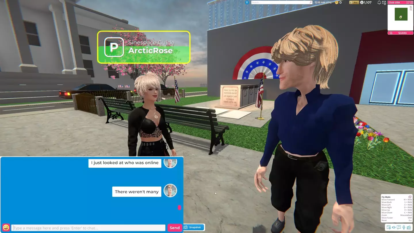 ArcticRose built Club USA by herself, and hosts events for anywhere between 5 and 12 friends (YouTube/Redlyne)