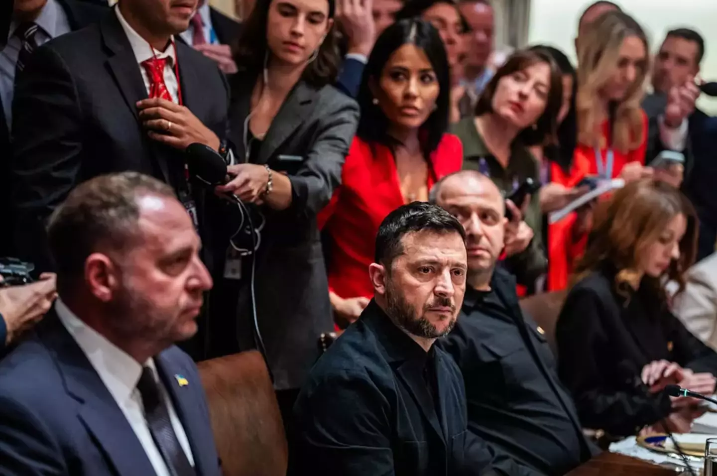 Zelenskyy has refused to surrender the entire Donbas region to Vladimir Putin (Demetrius Freeman/The Washington Post via Getty Images)