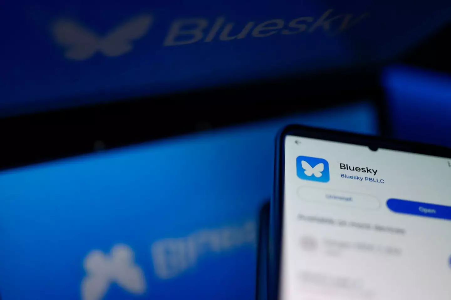Bluesky has gained nearly 10,000,000 users in the last 90 days (Ian Langsdon/AFP via Getty Images)