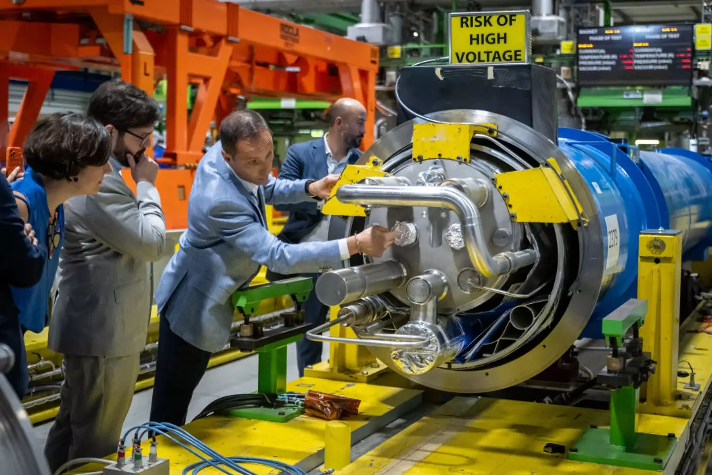 The LHC is being reactivated after a year-end technical stop on April 4 (Fabrice Coffrini/AFP via Getty Images)