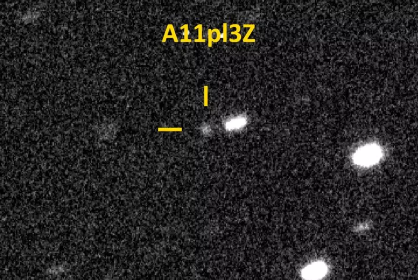 Scientists using ATLAS have spotted A11pl3Z within our solar system (Filipp Romanov/EarthSky)