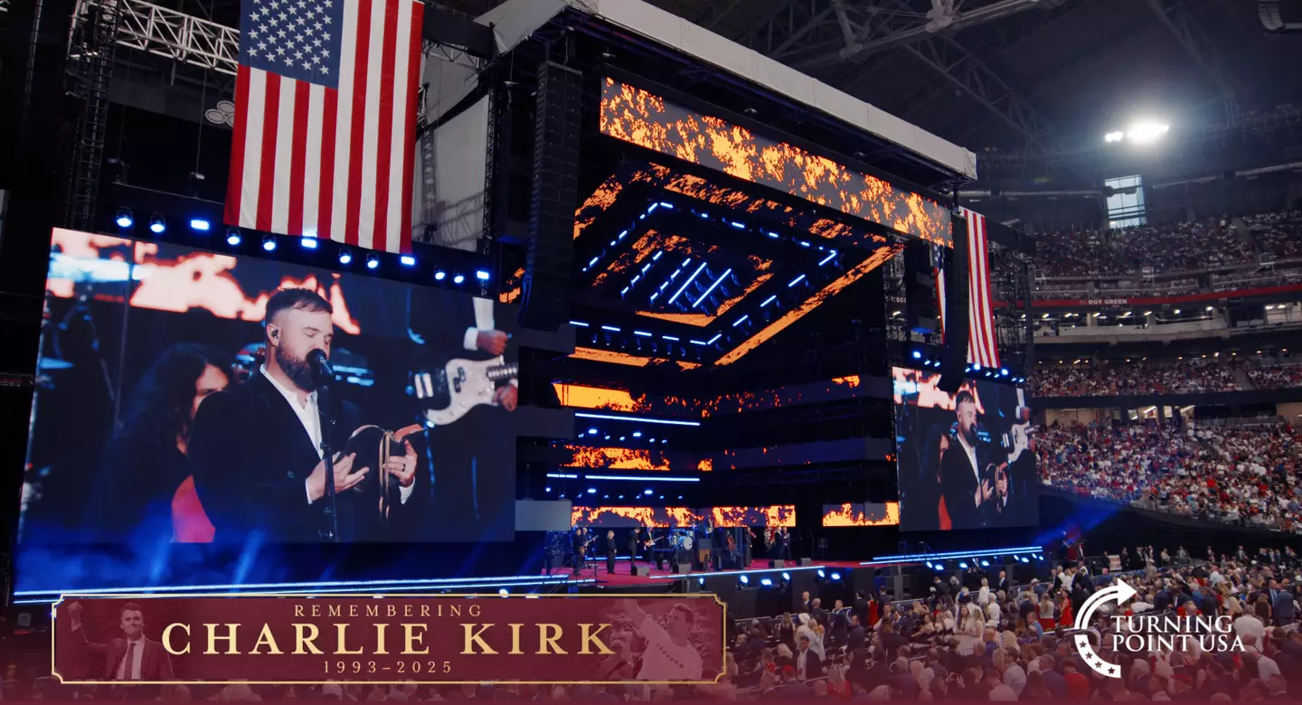 Charlie Kirk's memorial is currently being live streamed (Rumble)